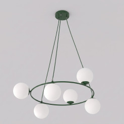 6 OLIVE GREEN OPAL 1832/6