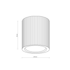 EVE CORTE WOOD ORZECH LAMPA SUFITOWA 1XGU10 11778