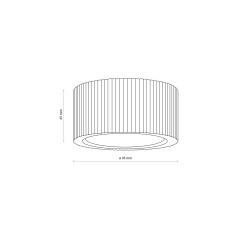 EVE CORTE WOOD ORZECH LAMPA SUFITOWA 1XGX53 11779