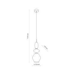 ZEN SABIA FUSO WHITE LAMPA WISZĄCA 1XE14 11860