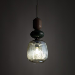 ZEN NEW BROWN BOTTI COGNAC LAMPA WISZĄCA 1XE14 11875