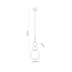 ZEN NEW BROWN BOTTI COGNAC LAMPA WISZĄCA 1XE14 11875
