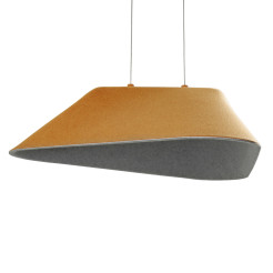 MAXLIGHT P0569 LAMPA WISZACA CARBON EARTH YELLOW&GREY