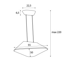MAXLIGHT P0569 LAMPA WISZACA CARBON EARTH YELLOW&GREY