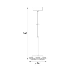 MAXLIGHT P0649 LAMPA WISZĄCA  LUNARIS  6W






