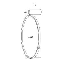 MAXLIGHT W0437 KINKIET VISUAL 28W BLACK 80cm


