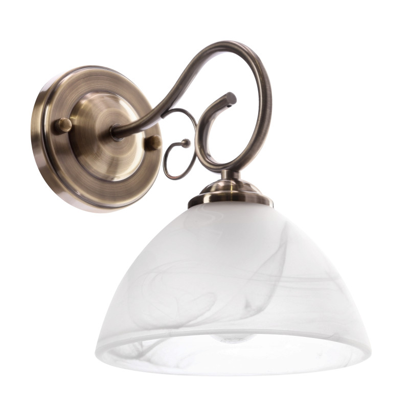 HORIZON lampa ścienna kinkiet 1x40 E27 klosz biały 21-45171