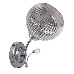 PINSA lampa kinkiet chromowy 1x40W E27 klosz grafitowy 21-51974