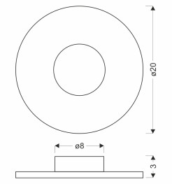 LED  KINKIET 16X0.065 W KOŁO BIAŁY 29-95698