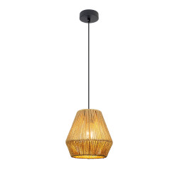 ETNOS lampa wisząca czarny 1x40W E27 klosz beżowy 31-44815