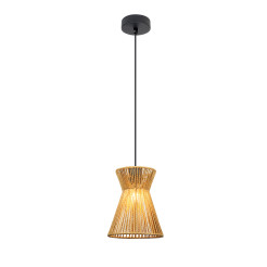 ETNOS 2 lampa wisząca czarny 1x40W E27 klosz beżowy 31-44822