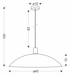 TEDIN lampa wisząca czarny 1x15 GU10 klosz biały 31-45447