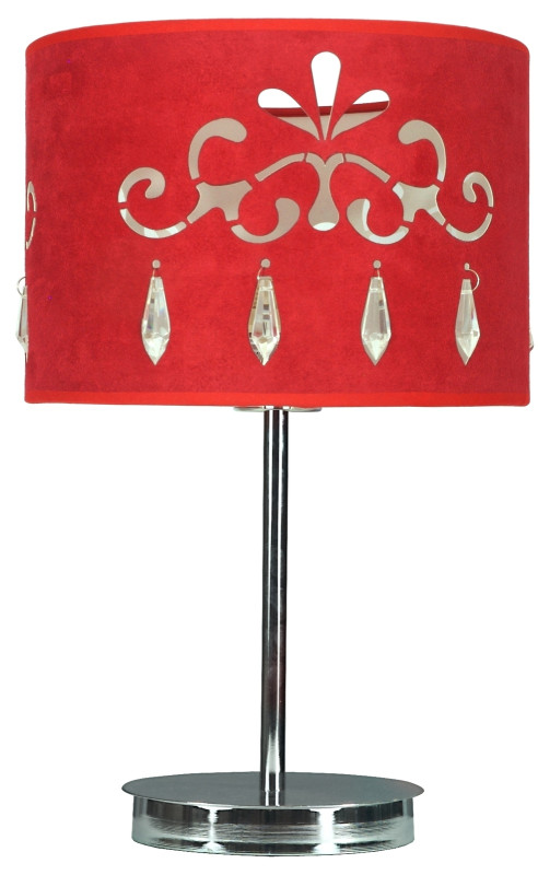 DECOR LAMPKA GABINETOWA CZERWONA 1X60W E 27 41-18260