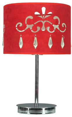 DECOR LAMPKA GABINETOWA CZERWONA 1X60W E 27 41-18260