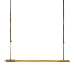 MAXLIGHT P0660D LAMPA WISZACA FLUSORE BRUSHED GOLD
