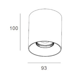 MAXLIGHT C0281D LAMPA SUFITOWA BIGFIX 16W CZARNA




