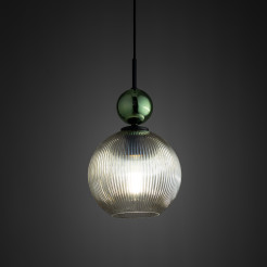 SOPHIA BIG GREEN COGNAC LAMPA WISZĄCA 1XE27 10930