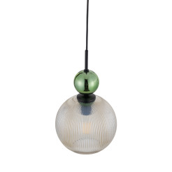 SOPHIA BIG GREEN COGNAC LAMPA WISZĄCA 1XE27 10930