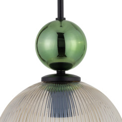 SOPHIA BIG GREEN COGNAC LAMPA WISZĄCA 1XE27 10930