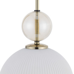 SOPHIA BIG COGNAC WHITE LAMPA WISZĄCA 1XE27 10931
