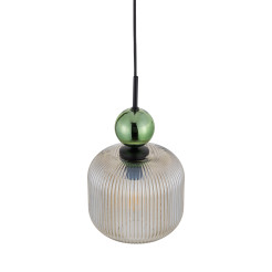 SOPHIA BIG GREEN COGNAC LAMPA WISZĄCA 1XE27 11372