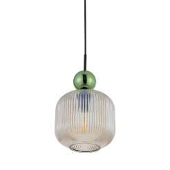SOPHIA BIG GREEN COGNAC LAMPA WISZĄCA 1XE27 11372