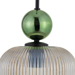 SOPHIA BIG GREEN COGNAC LAMPA WISZĄCA 1XE27 11372