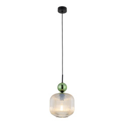 SOPHIA BIG GREEN COGNAC LAMPA WISZĄCA 1XE27 11372