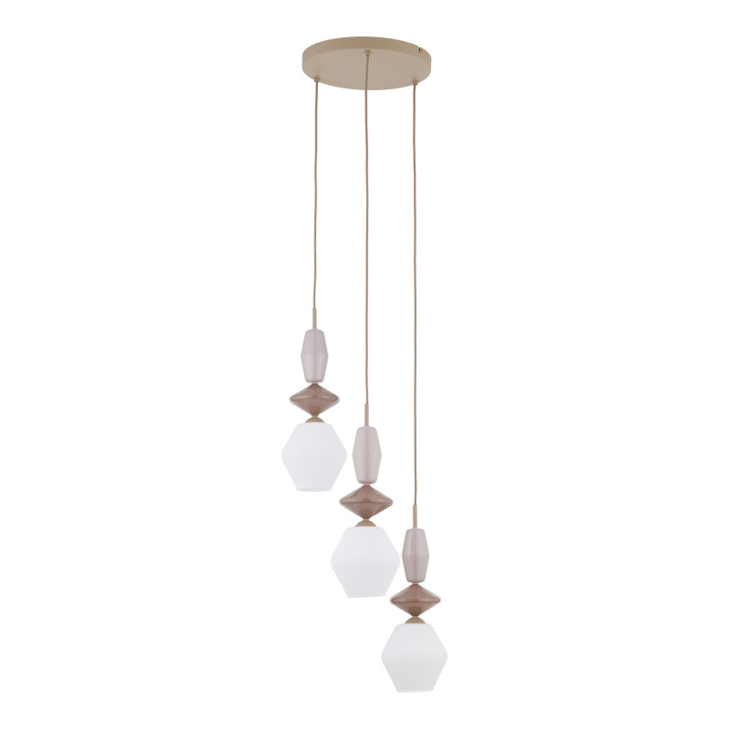 ZEN SABIA FUSO WHITE LAMPA WISZĄCA 3XE14 KOŁO 11862