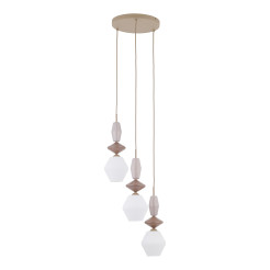 ZEN SABIA FUSO WHITE LAMPA WISZĄCA 3XE14 KOŁO 11862