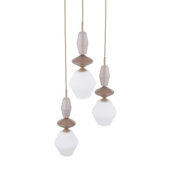 ZEN SABIA FUSO WHITE LAMPA WISZĄCA 3XE14 KOŁO 11862
