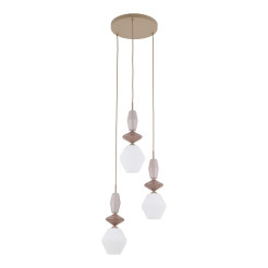 ZEN SABIA FUSO WHITE LAMPA WISZĄCA 3XE14 KOŁO 11862