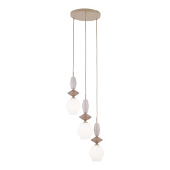 ZEN SABIA FUSO WHITE LAMPA WISZĄCA 3XE14 KOŁO 11862