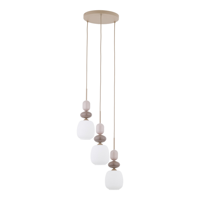 ZEN SABIA BOTTI WHITE LAMPA WISZĄCA 3XE14 KOŁO 11872