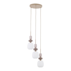 ZEN SABIA BOTTI WHITE LAMPA WISZĄCA 3XE14 KOŁO 11872