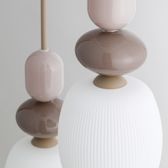 ZEN SABIA BOTTI WHITE LAMPA WISZĄCA 3XE14 KOŁO 11872
