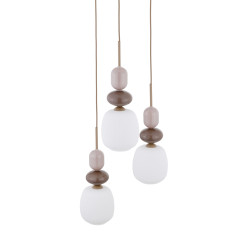 ZEN SABIA BOTTI WHITE LAMPA WISZĄCA 3XE14 KOŁO 11872