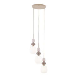 ZEN SABIA BOTTI WHITE LAMPA WISZĄCA 3XE14 KOŁO 11872