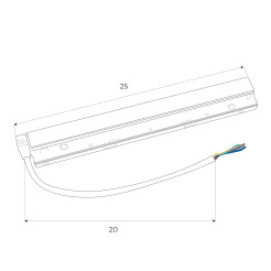 MAXLIGHT MA0031 Zasilacz wewnętrzny 300W do szyn magnetycznych czarny