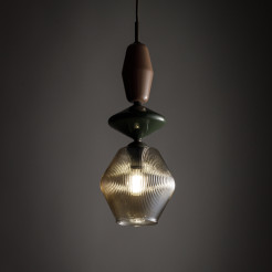 ZEN NEW BROWN FUSO COGNAC LAMPA WISZĄCA 1XE14 11865