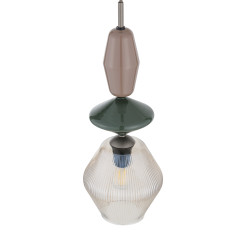 ZEN NEW BROWN FUSO COGNAC LAMPA WISZĄCA 1XE14 11865