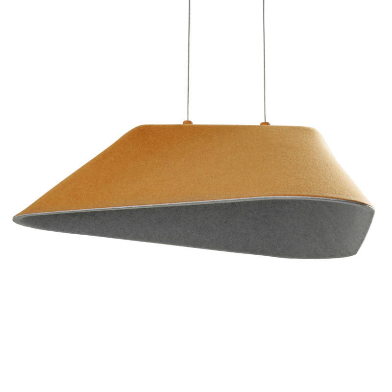 MAXLIGHT P0569 LAMPA WISZACA CARBON EARTH YELLOW&GREY