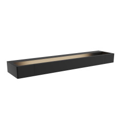 MAXLIGHT W0307 KINKIET FLINK CZARNY 45 cm  IP44