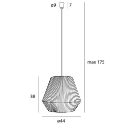 MAXLIGHT P0584 LAMPA WISZĄCA PRASLIN II