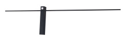 MAXLIGHT W0283 KINKIET SABRE 91 cm CZARNY IP23, ściemnialny z włącznikiem dotykowym