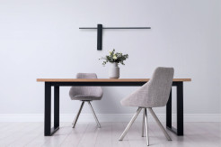 MAXLIGHT W0283 KINKIET SABRE 91 cm CZARNY IP23, ściemnialny z włącznikiem dotykowym