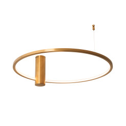 MAXLIGHT C0239 PLAFON QUEEN 60CM  BRUSHED GOLD 15W 3000K