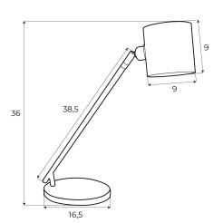MAXLIGHT T0052 LAMPA STOŁOWA LAXER BIAŁA