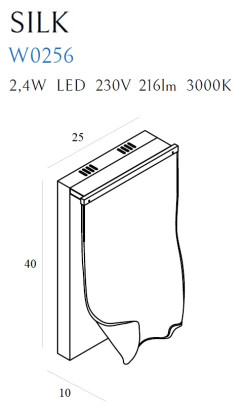 MAXLIGHT W0256 KINKIET SILK