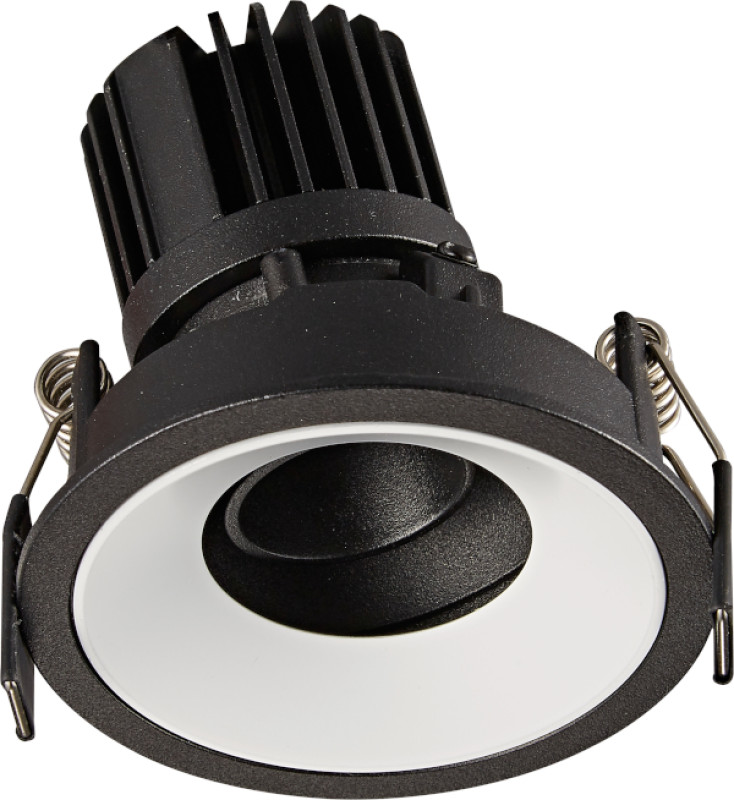 MAXLIGHT H0107 OPRAWA WPUSTOWA GALEXO LED 7W CZARNA